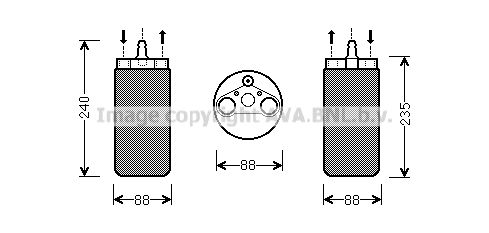 AVA QUALITY COOLING Kuivain, ilmastointilaite RTD453